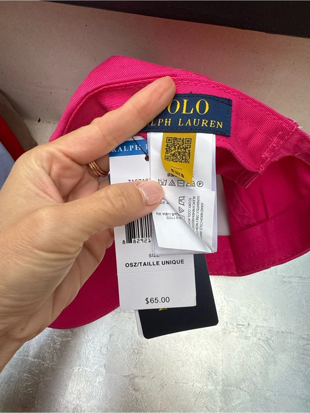 Polo Ralph Lauren Hot Pink Baseball Cap